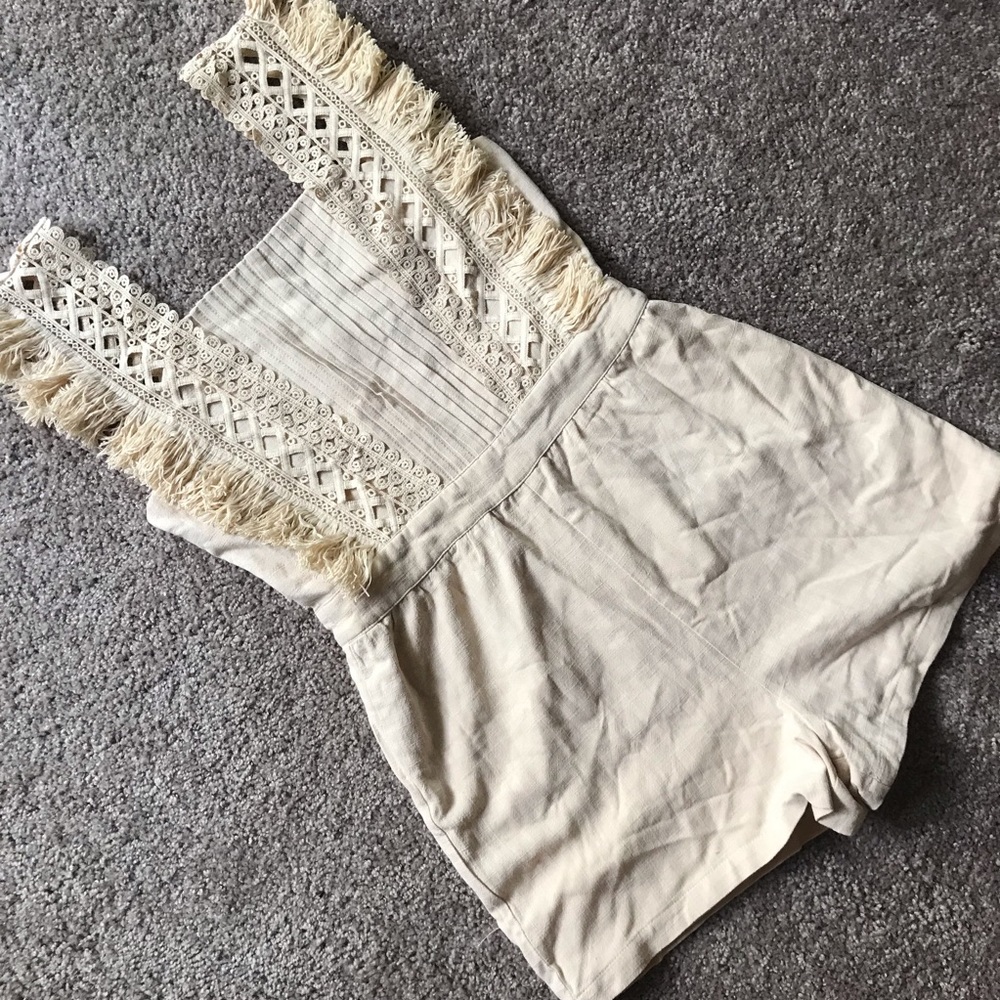 🐚FRINGE ROMPER